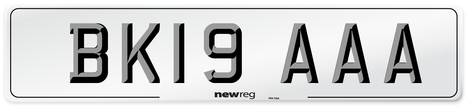 BK19 AAA Number Plate from New Reg